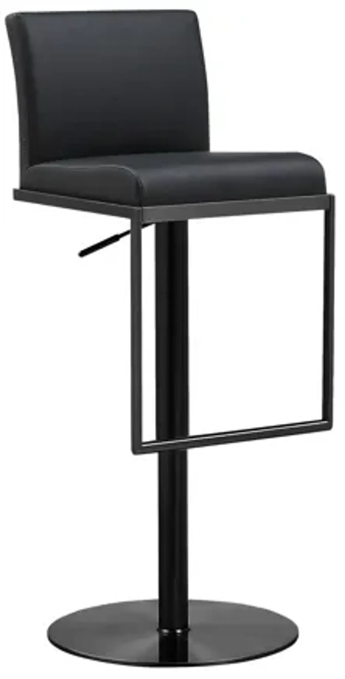 Amalfi Black on Black Steel Barstool