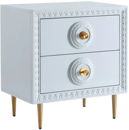 Bovey Light Grey Lacquer Side Table
