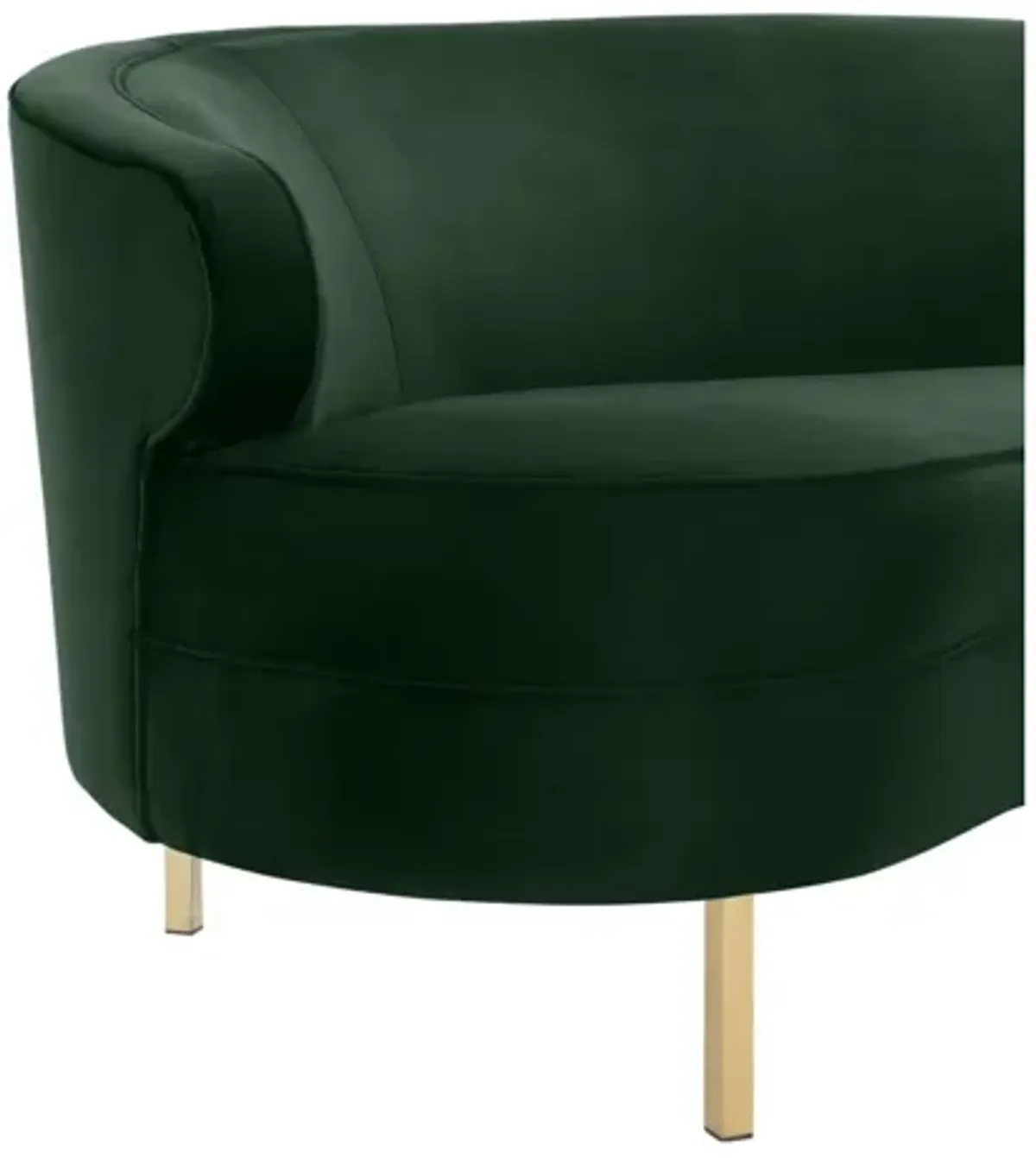 Baila Green Velvet Sofa