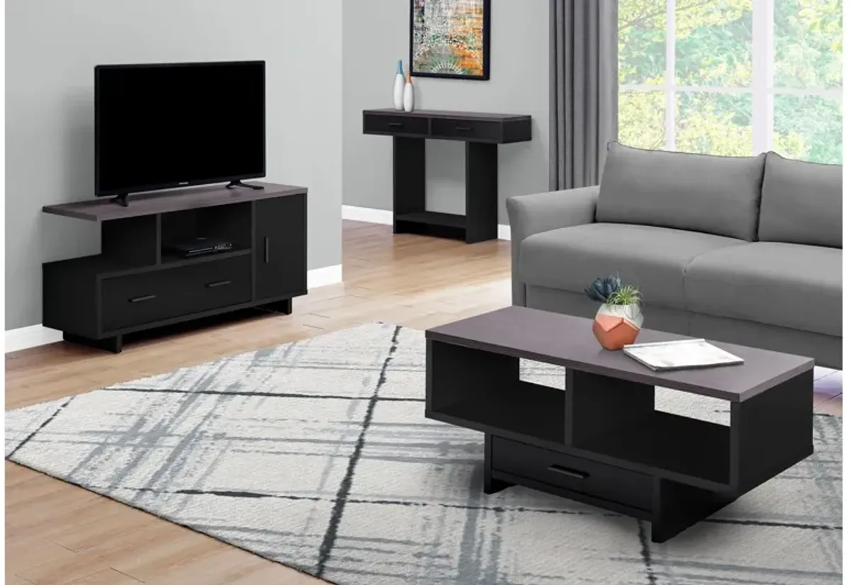 Grey Top 48" TV Stand with Storage