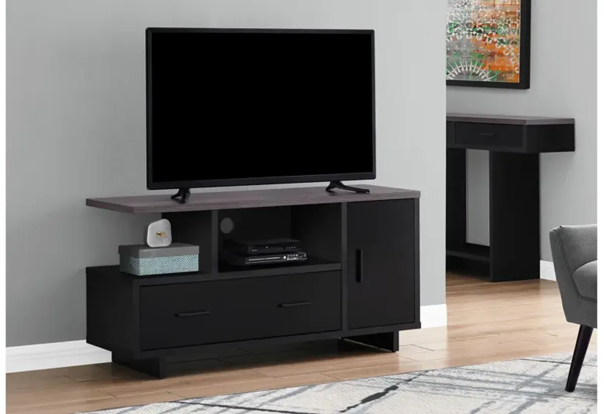 Grey Top 48" TV Stand with Storage