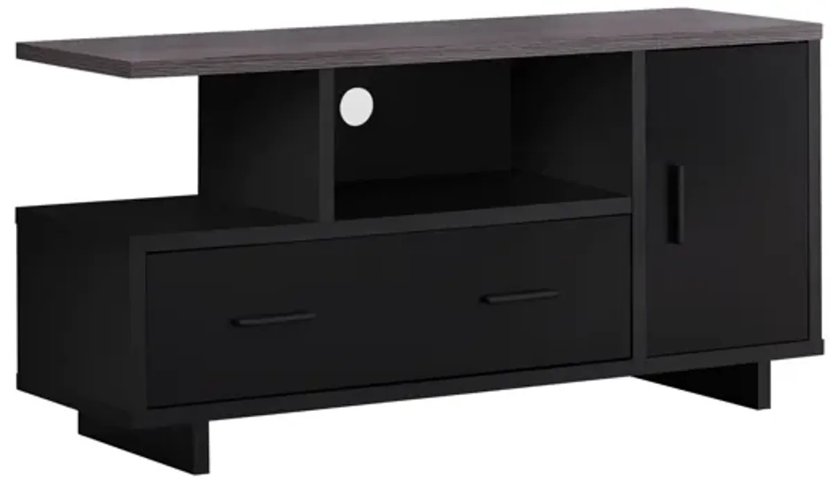 Grey Top 48" TV Stand with Storage