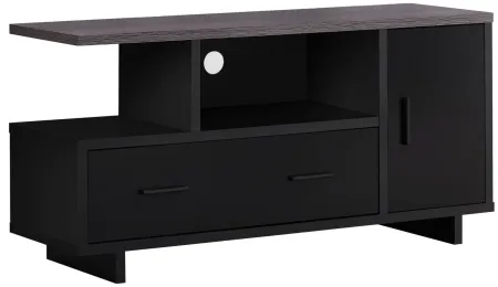 Grey Top 48" TV Stand with Storage