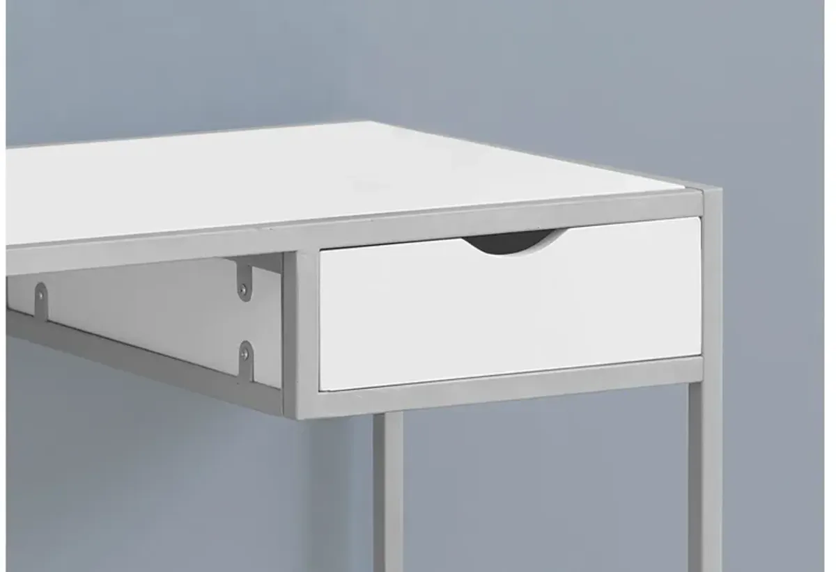 Kalsh 42" White Computer Desk