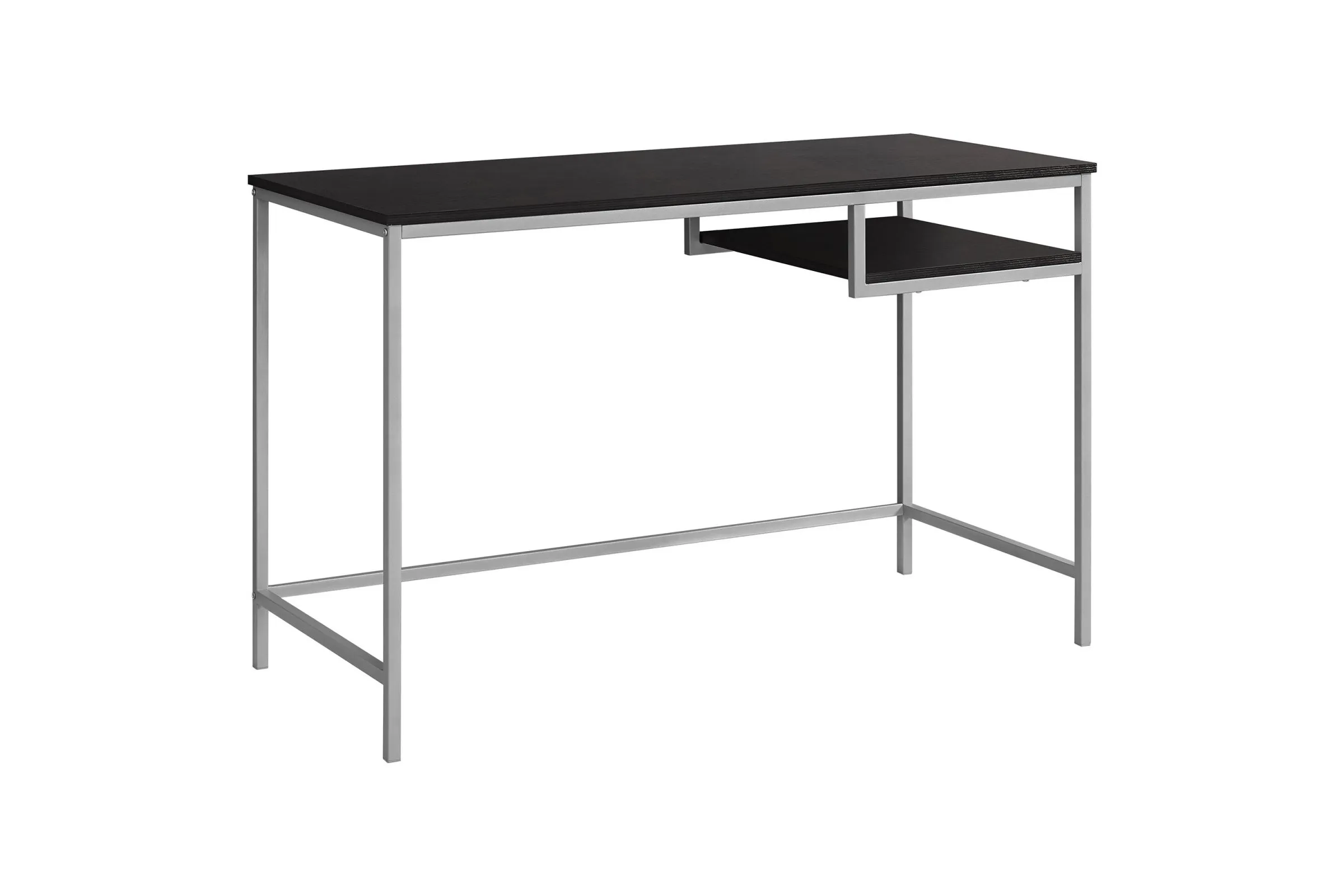 Luna 48" Espresso Metal Computer Desk