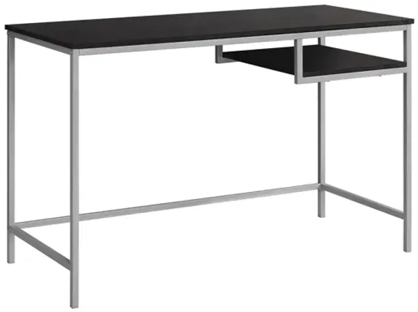 Luna 48" Espresso Metal Computer Desk