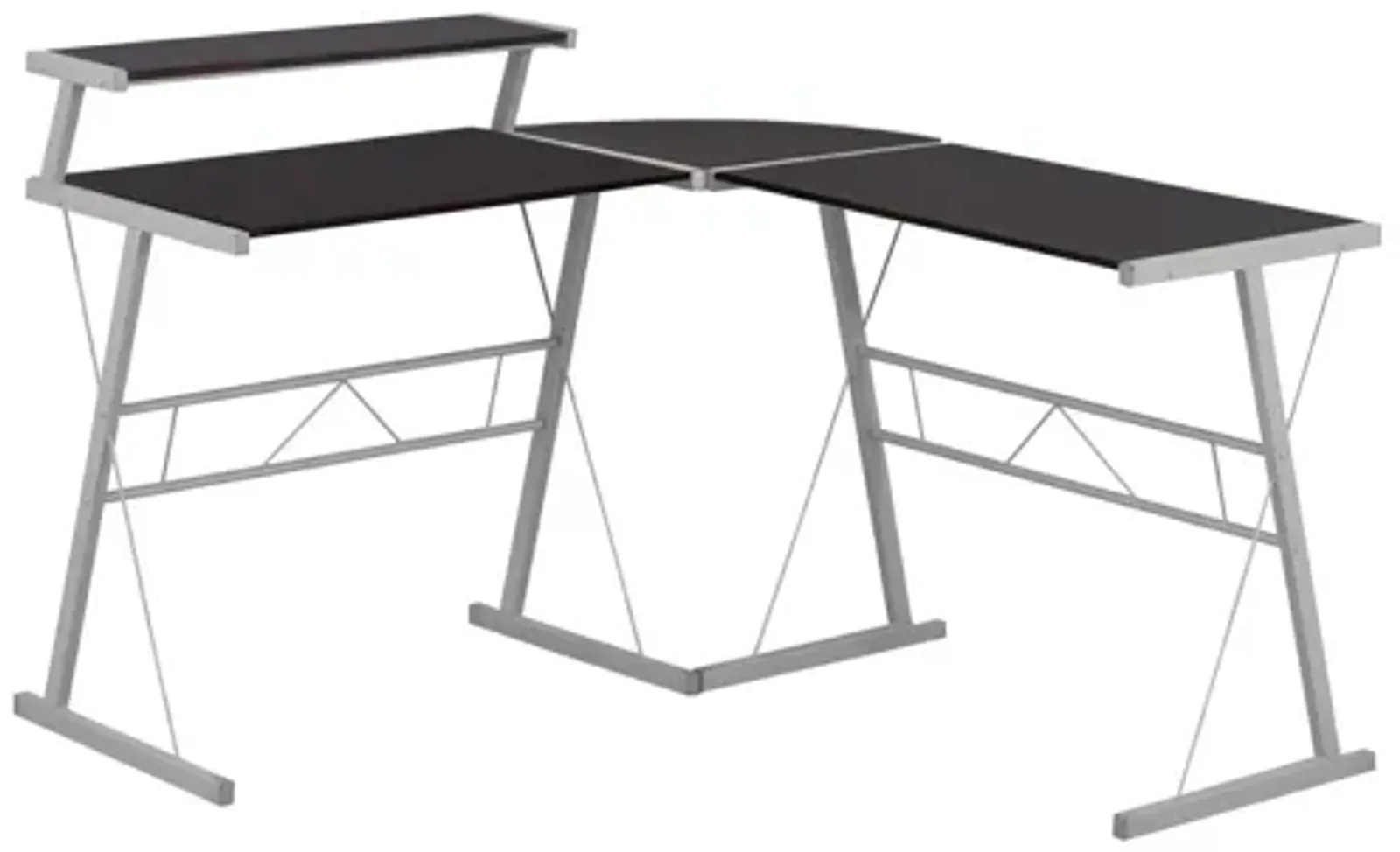 Gia Cappuccino L-Shaped Computer Desk