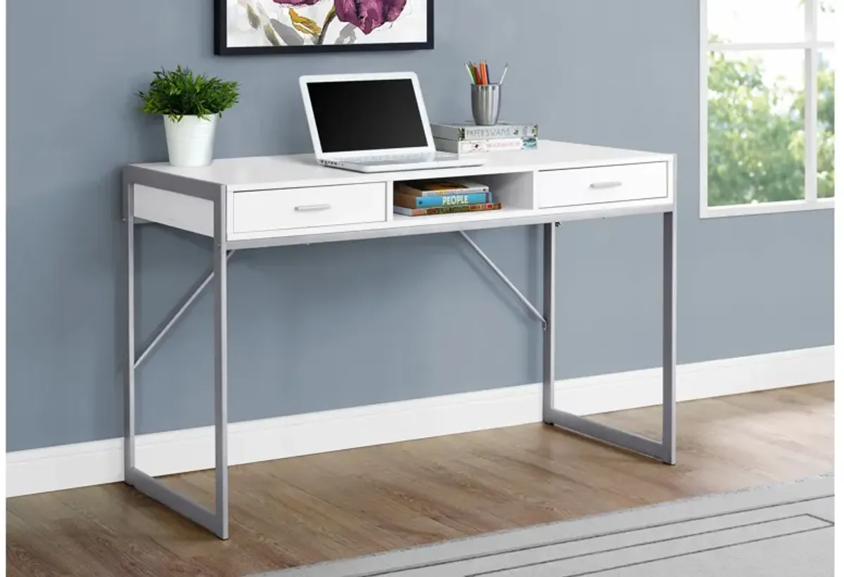 Pulford 48" White Computer Desk