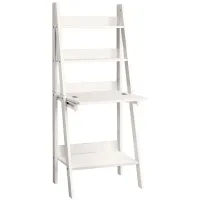 White Ladder Style Computer Desk