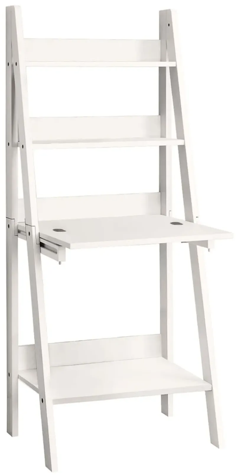 White Ladder Style Computer Desk