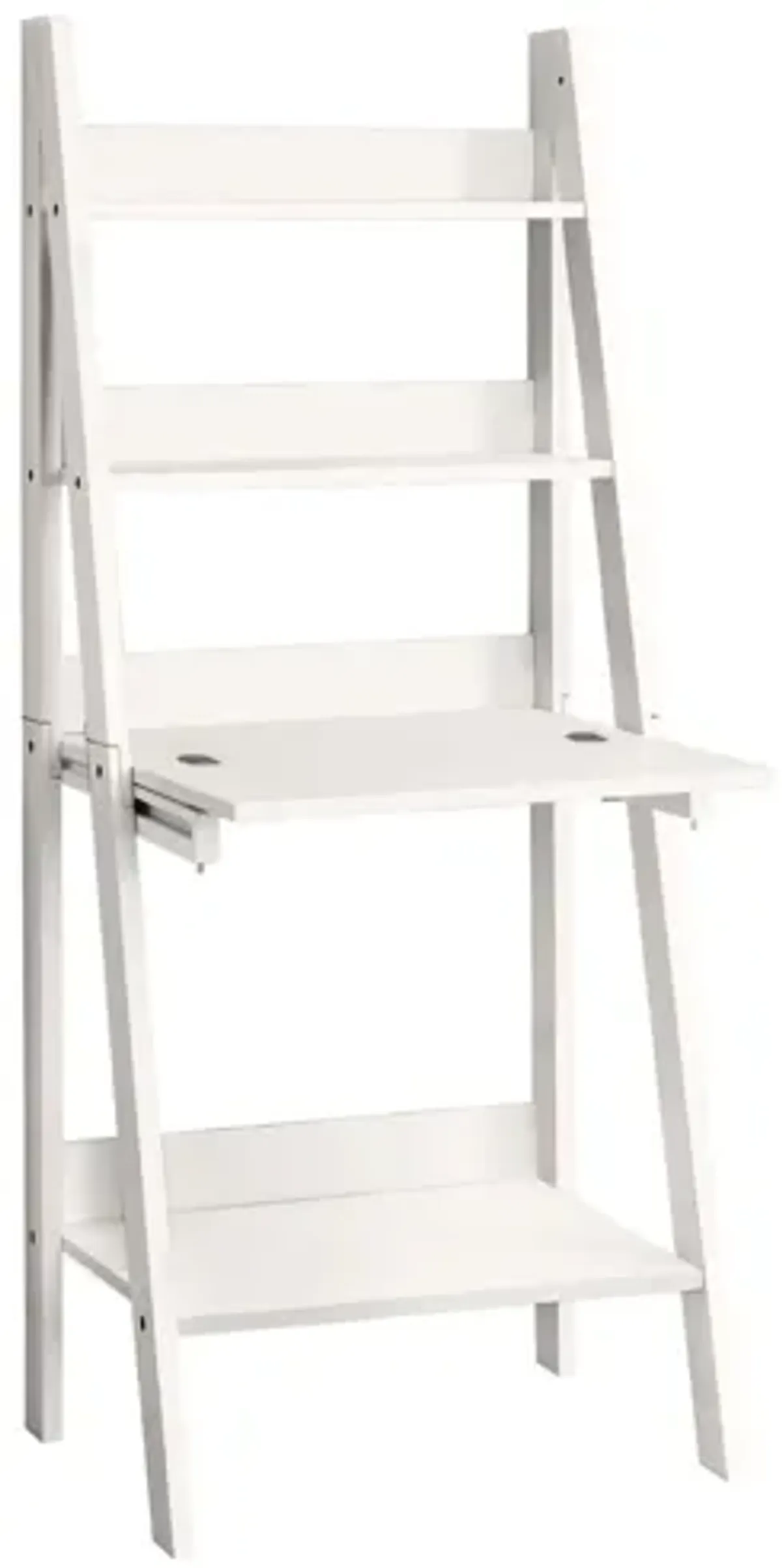 White Ladder Style Computer Desk