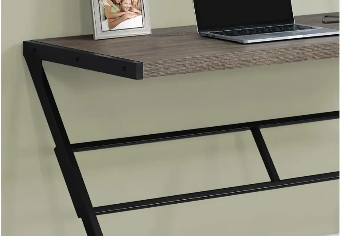 Radnor 48" Taupe Computer Desk