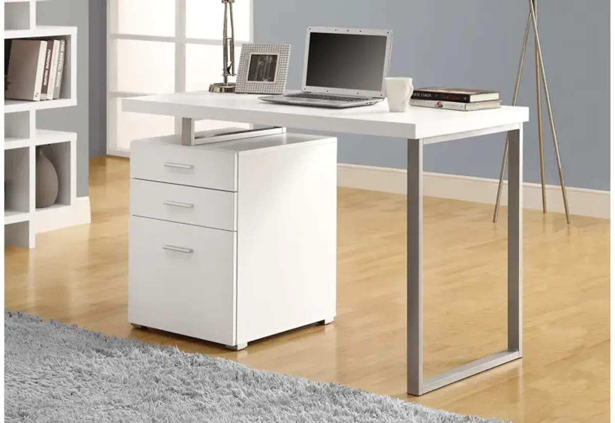 Barron White 48" Desk