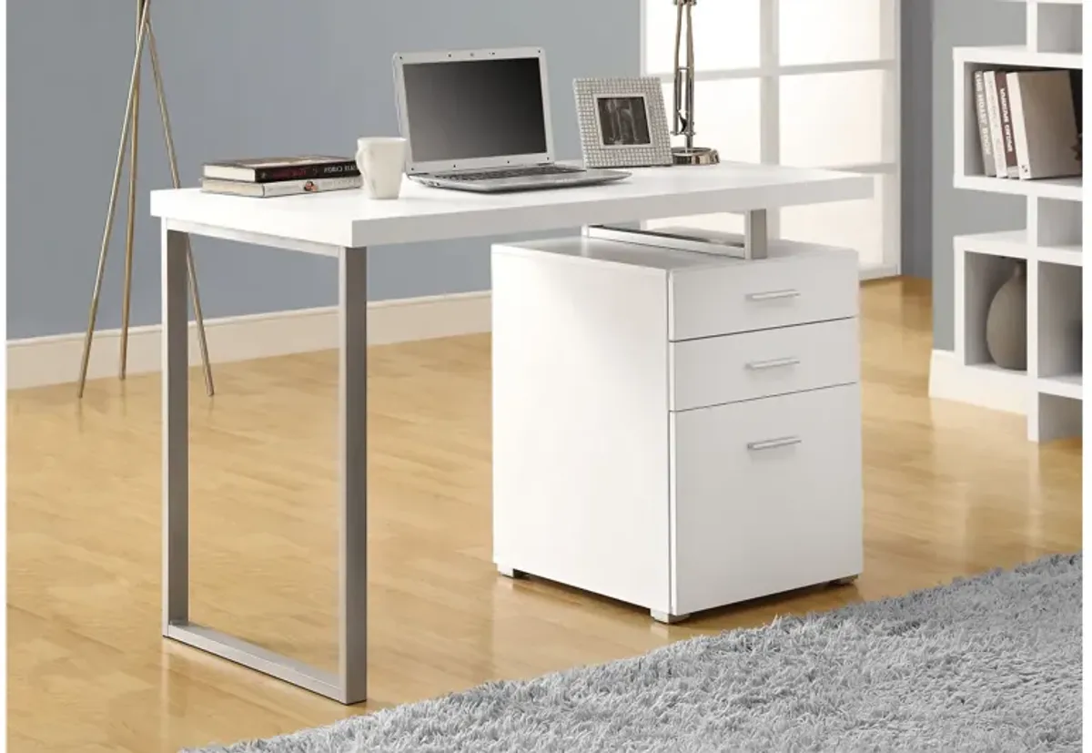 Barron White 48" Desk