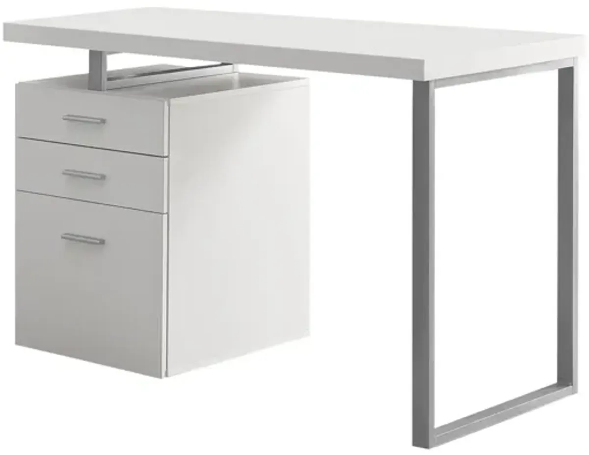 Barron White 48" Desk