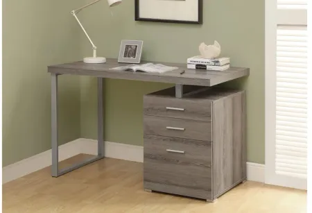 Computer Desk - 48"L / Dark Taupe Left Or Right Facing