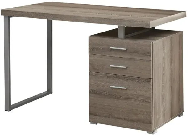 Computer Desk - 48"L / Dark Taupe Left Or Right Facing