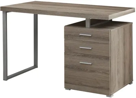 Computer Desk - 48"L / Dark Taupe Left Or Right Facing