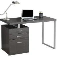 Barron 48" Grey/Silver Computer Desk