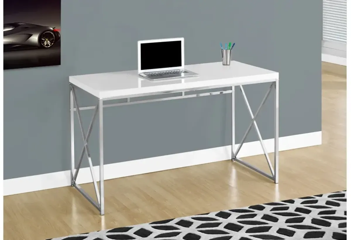 Ilene 48" White Computer Desk