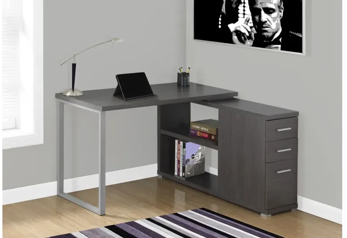 Grey Corner Desk