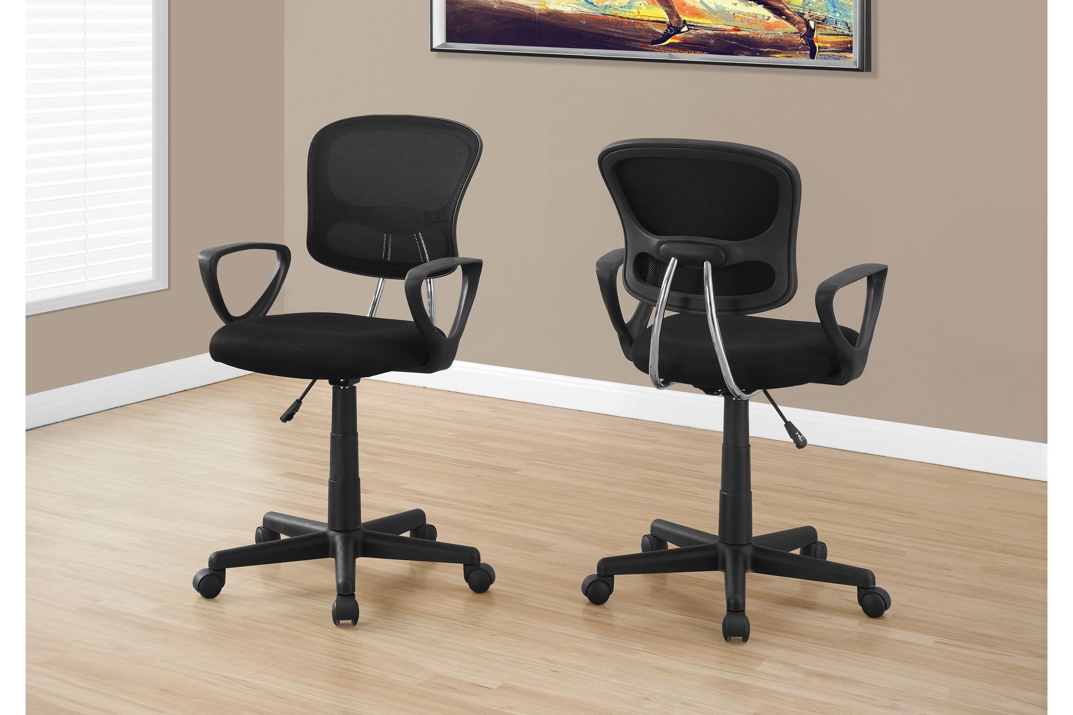 Malta Black Mesh Office Chair