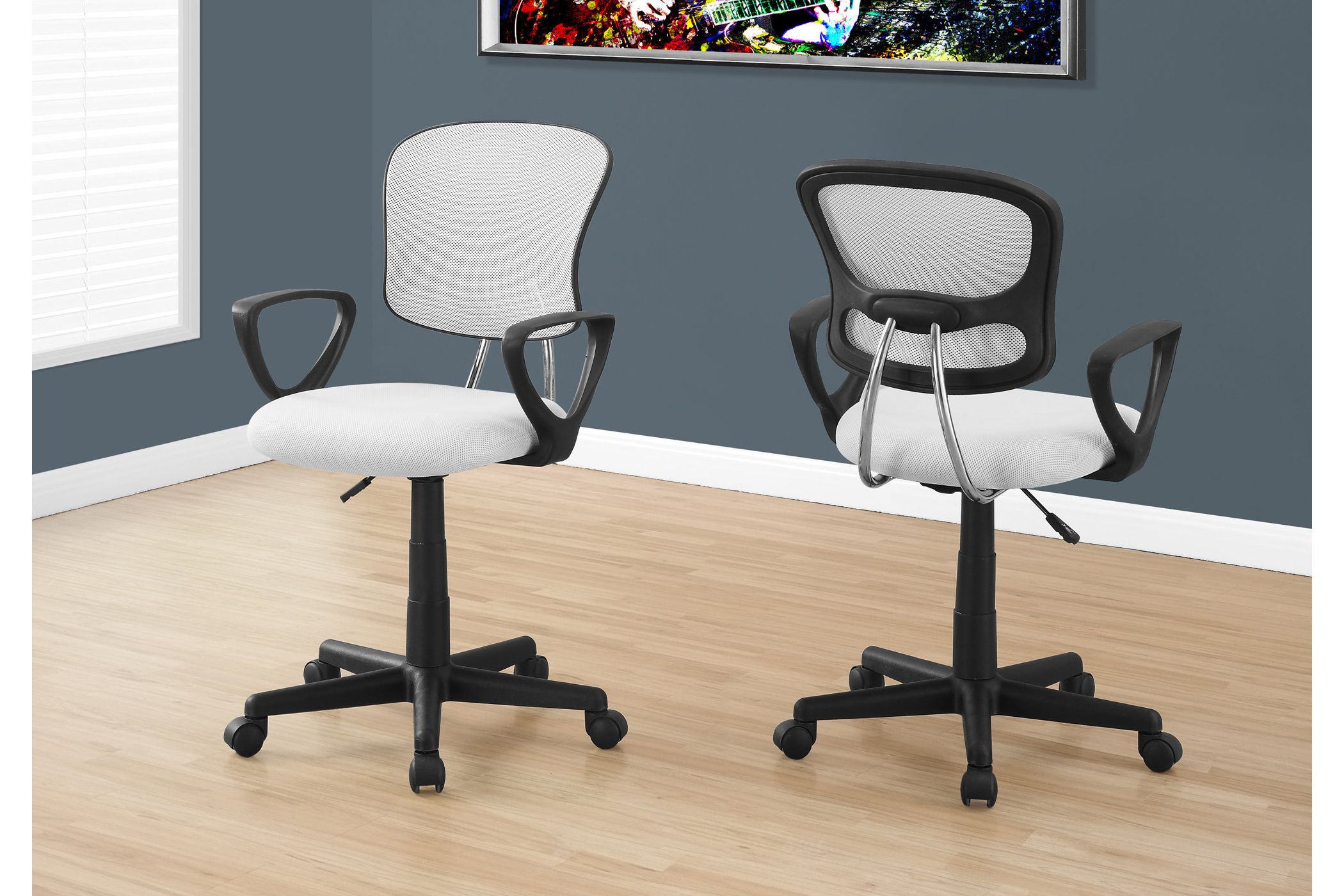 Malta White Mesh Office Chair
