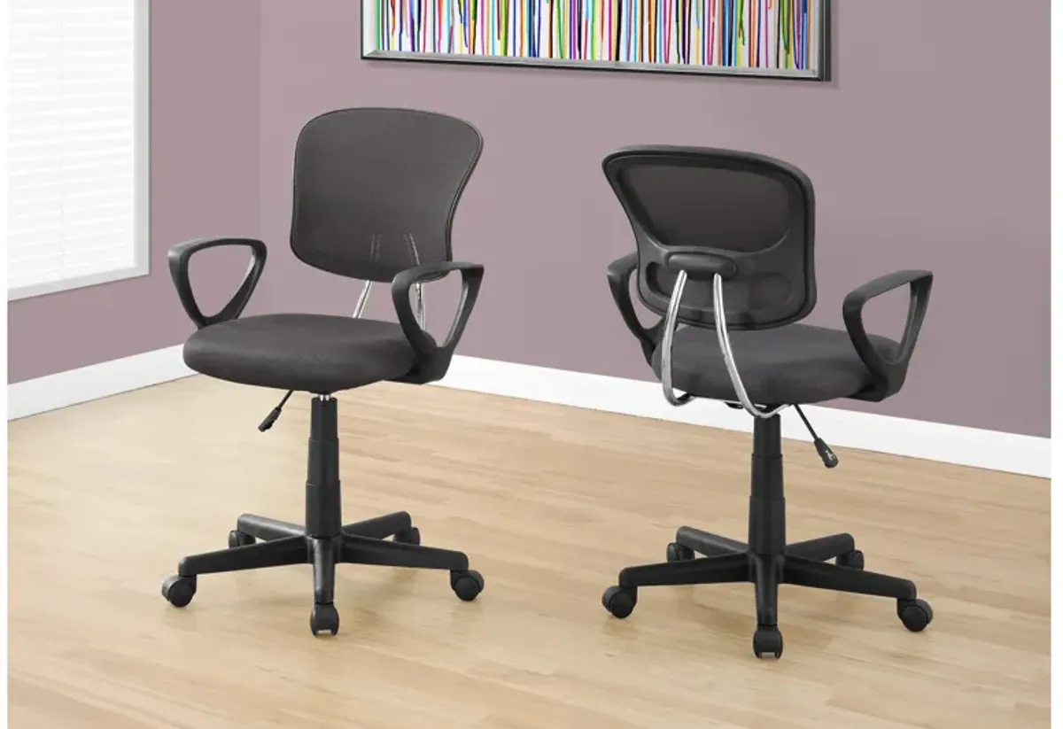 Kids Grey Mesh Desk Chair