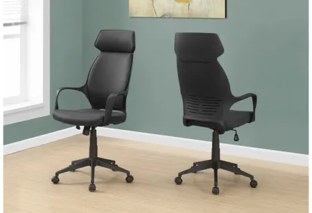 Lark Black Microfiber Office Chair