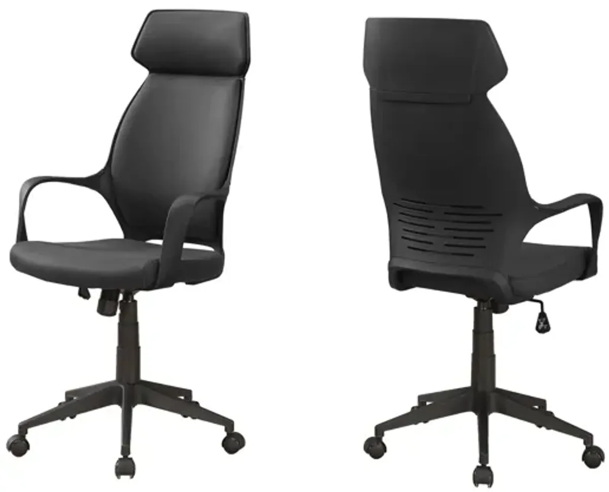 Lark Black Microfiber Office Chair