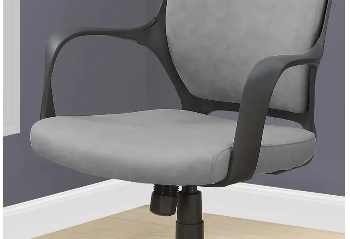 Lark Grey Microfiber Office Chair