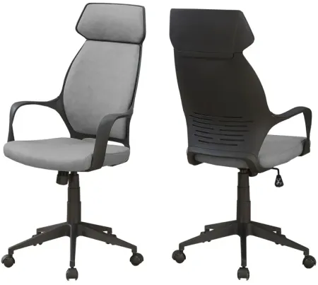 Lark Grey Microfiber Office Chair