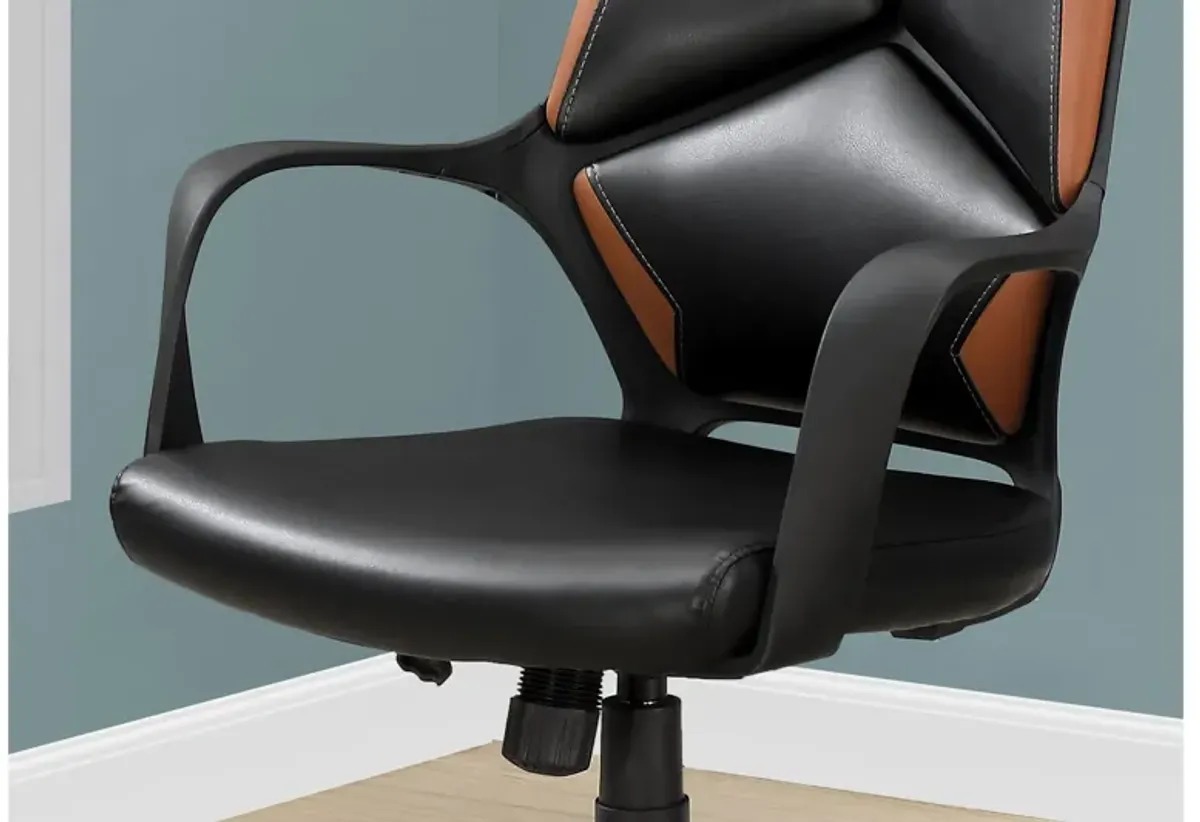 Nagle Black/Brown Office Chair