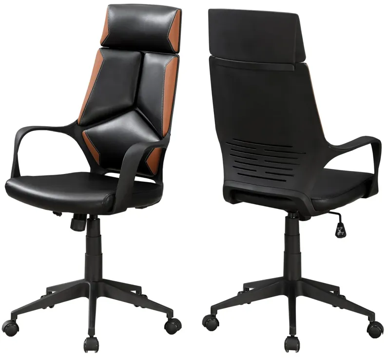 Nagle Black/Brown Office Chair