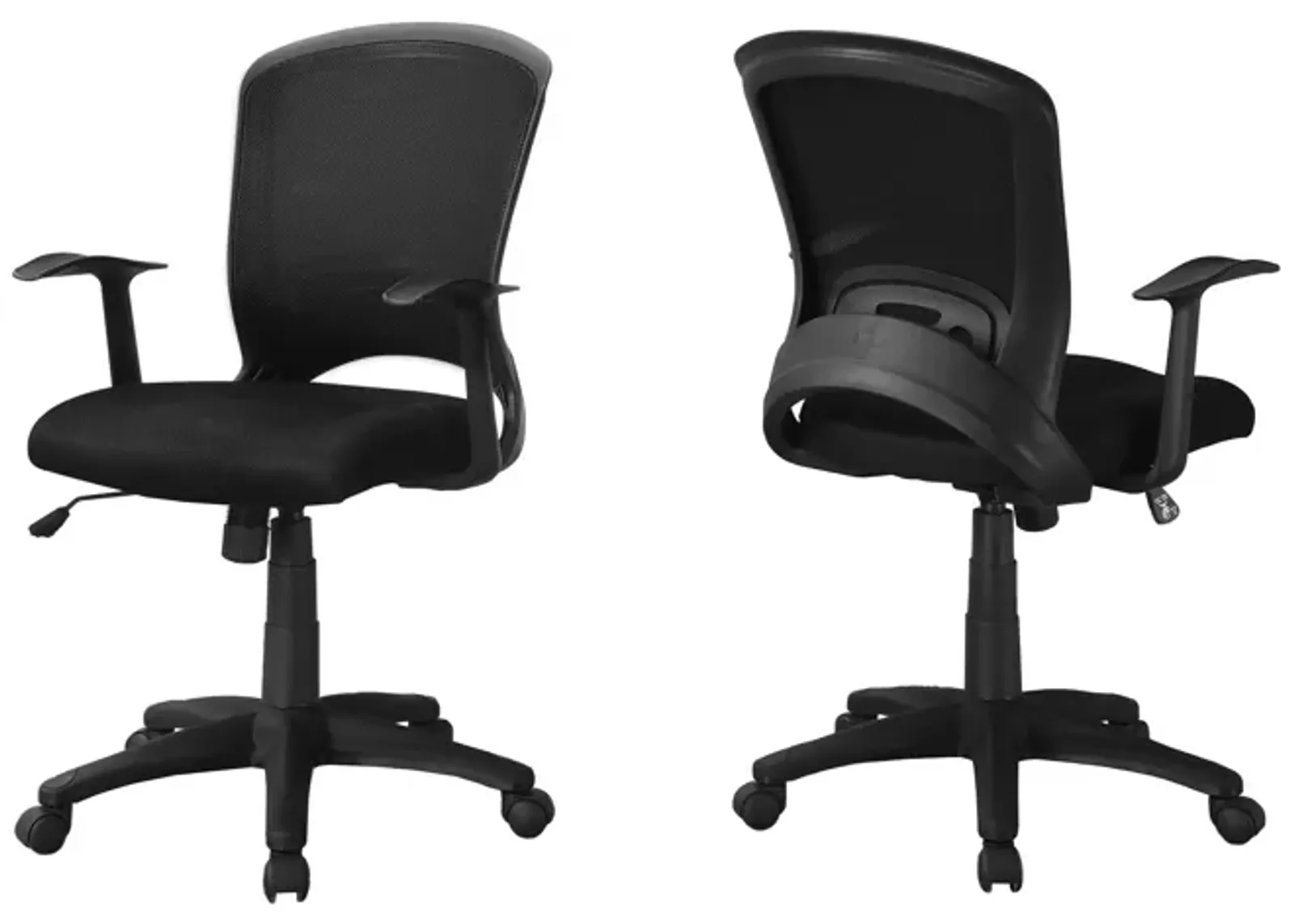 Black Mid-Back Multi-Position Office Chair