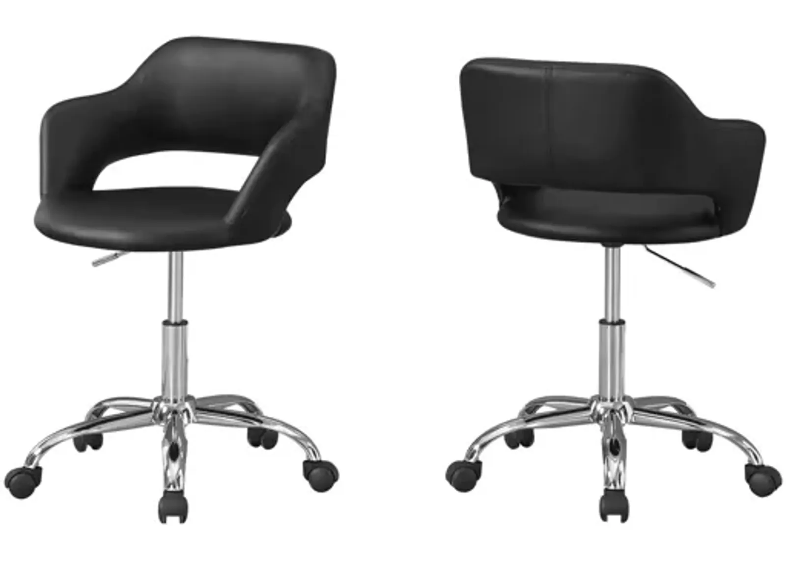 Opal Black Hydraulic Lift Office Chair