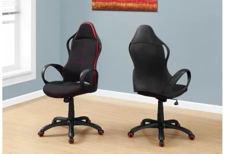 Lodi Black/Red Office Chair