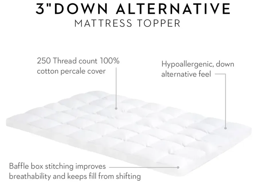 3 " Down Alternative Mattress Topper Twin Xl