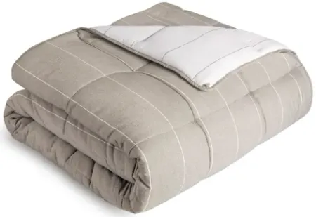 Chambray Comforter Set Full Flint