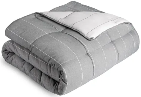 Chambray Comforter Set Oversized Queen Birch