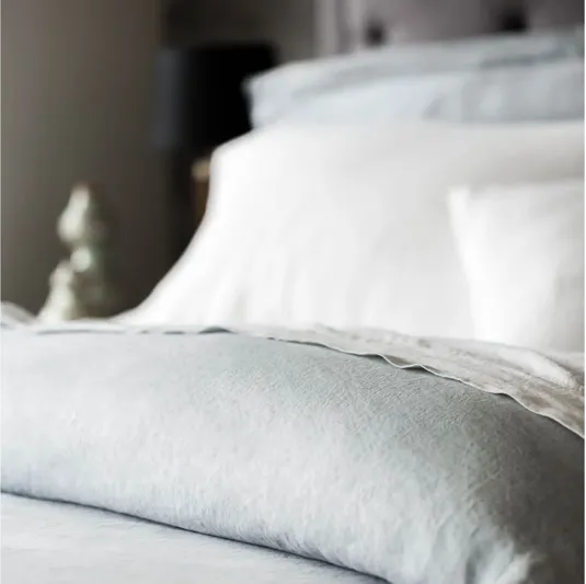 French Linen Duvet Set King Flax