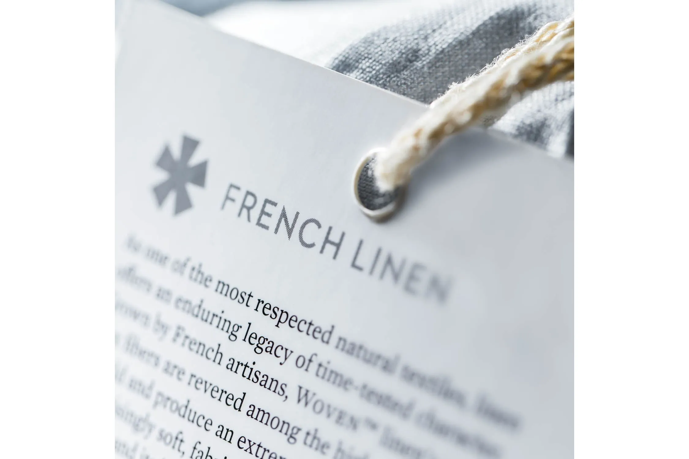 French Linen Queen Charcoal