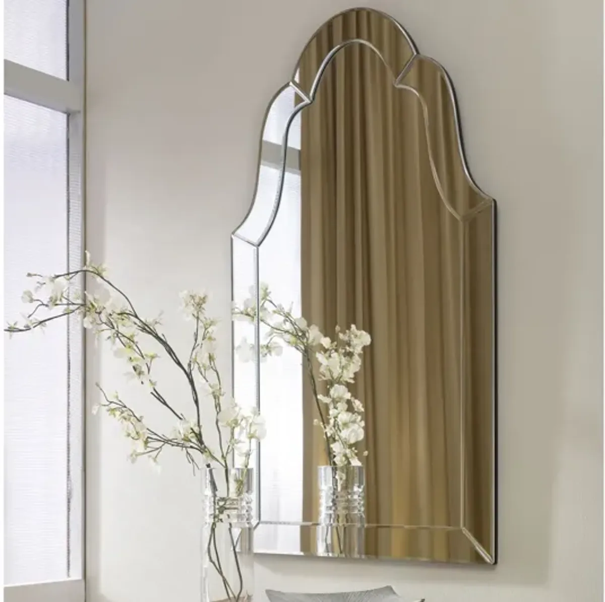 Hovan Frameless Arched Mirror