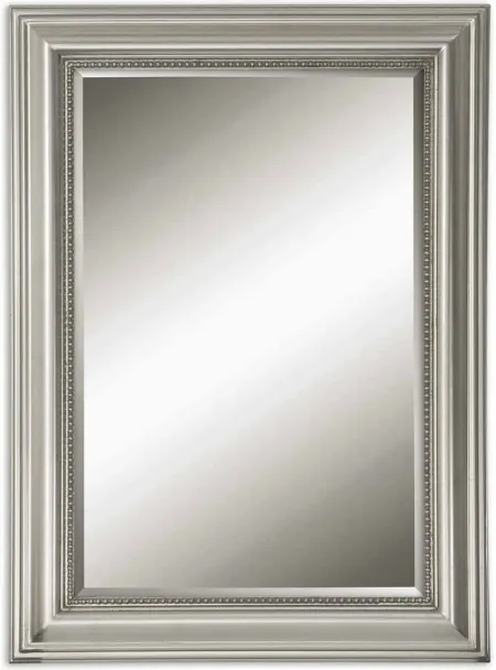 Stuart Silver Beaded Mirror