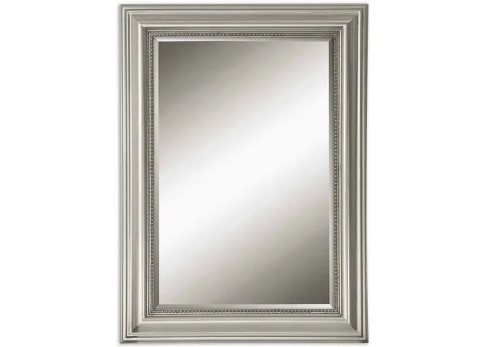 Stuart Silver Beaded Mirror