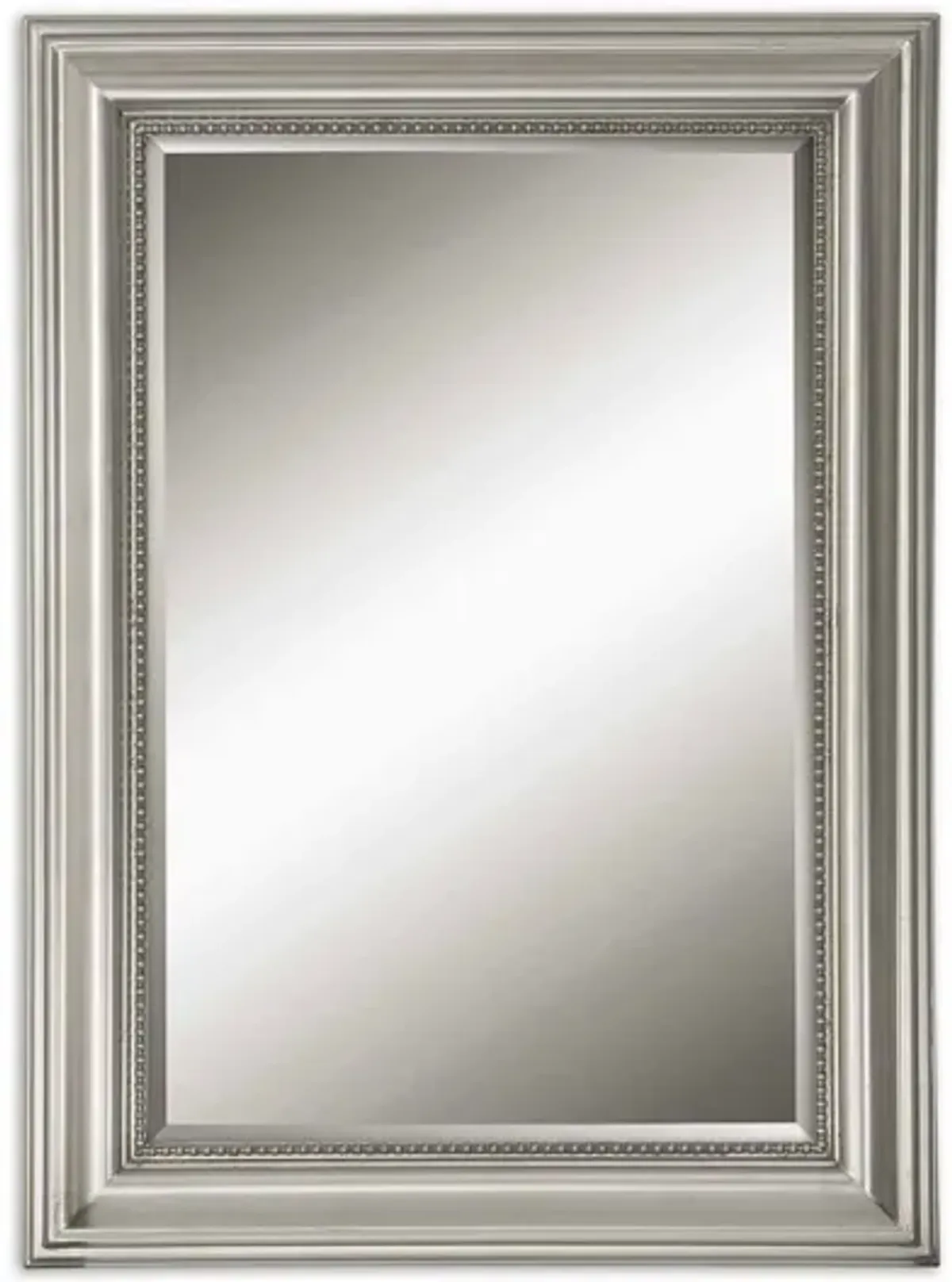 Stuart Silver Beaded Mirror