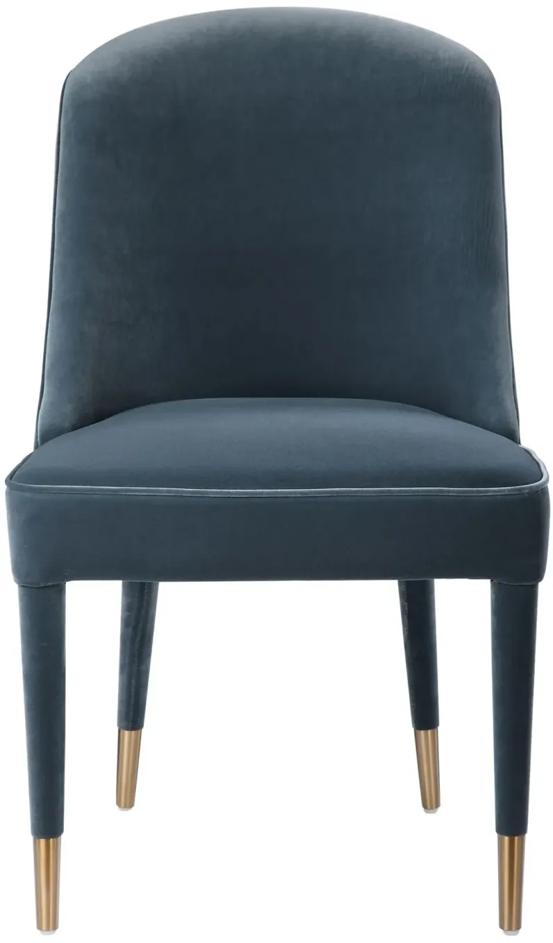 Brie Armless Chair, Blue, Set Of 2