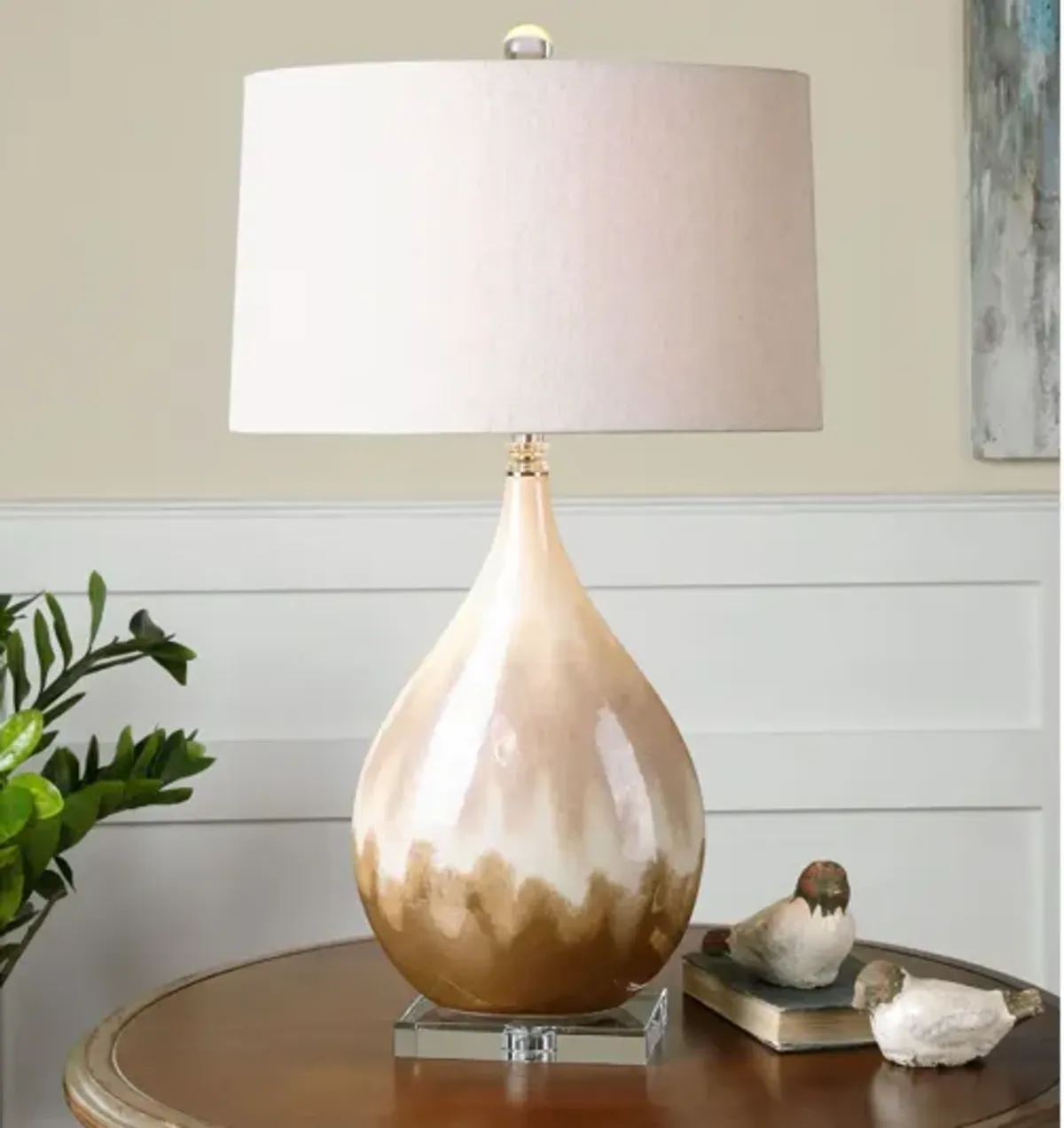 Flavian Glazed Ceramic Lamp