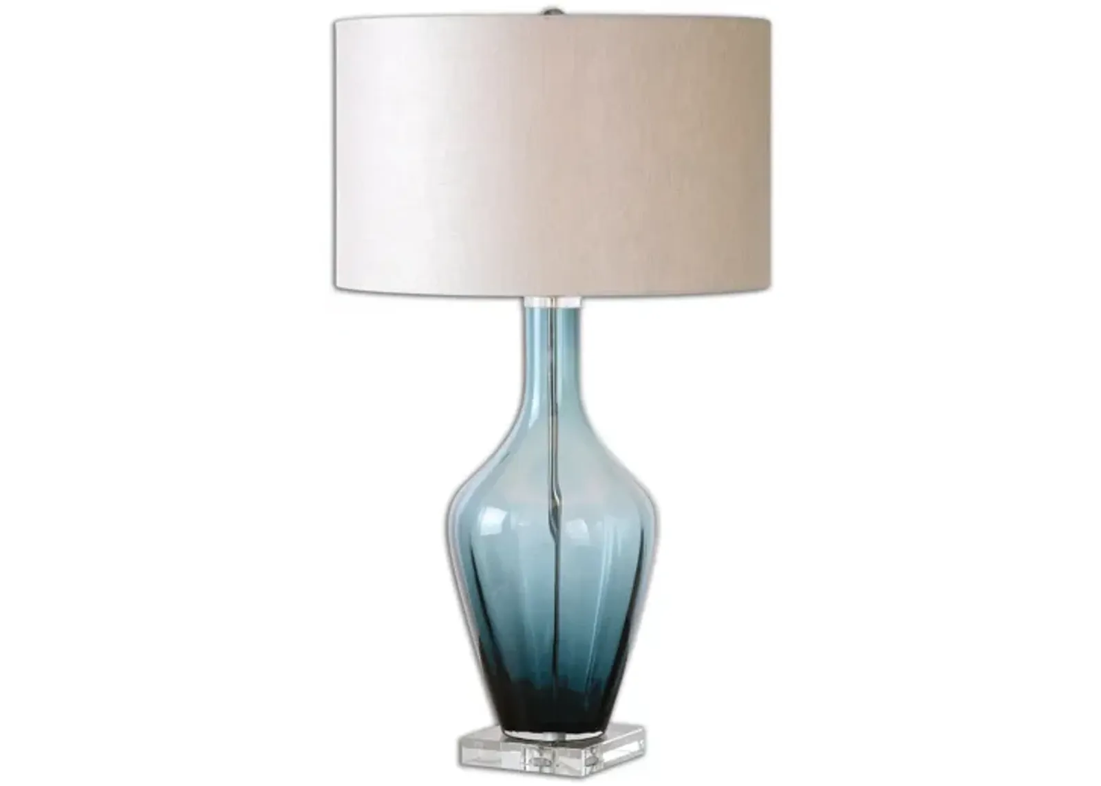 Hagano Blue Glass Table Lamp