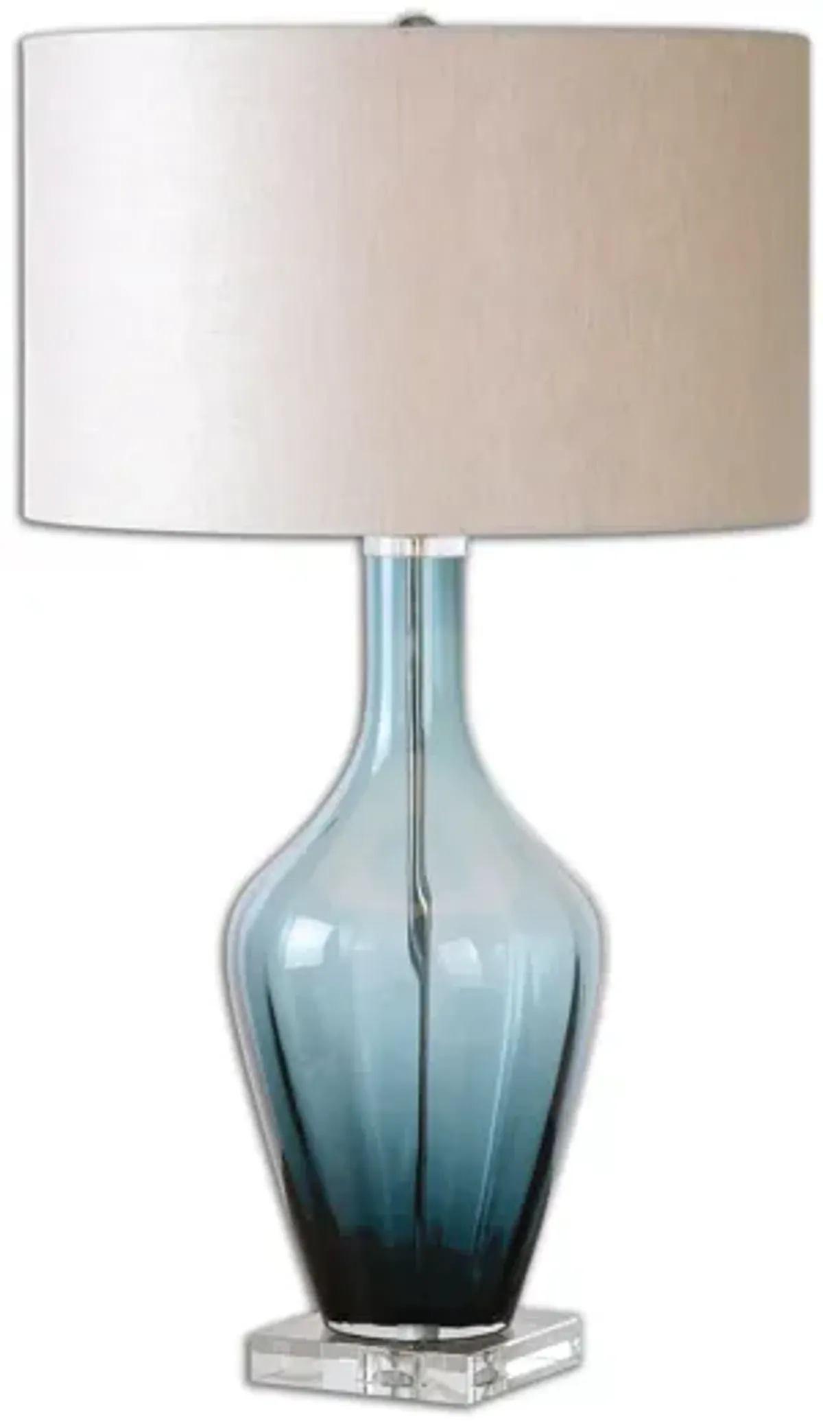 Hagano Blue Glass Table Lamp